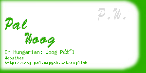 pal woog business card